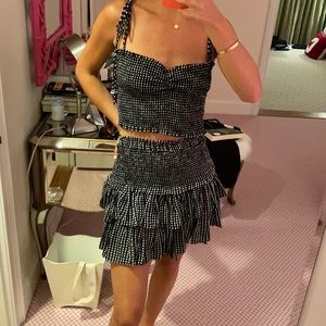 Kendall Lane shirt and skirt set